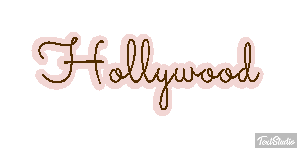 Hollywood Effetto testo