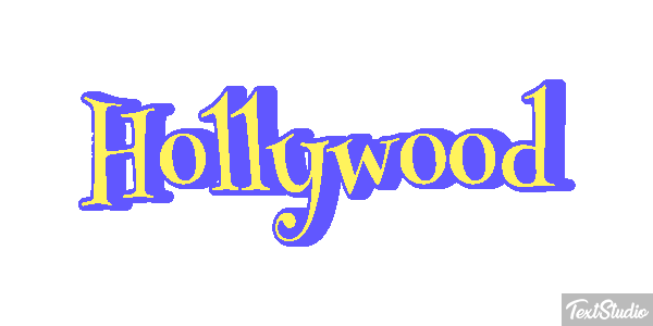 Hollywood Effetto testo