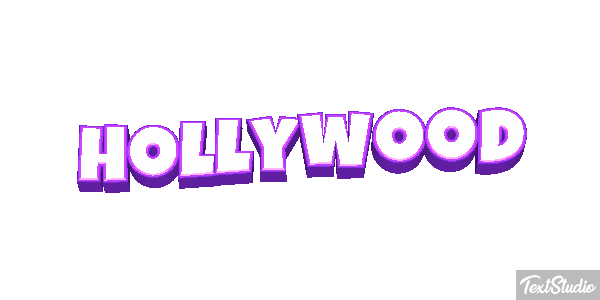 Hollywood Effetto testo