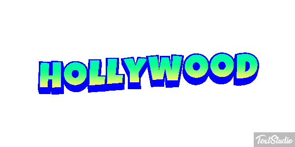 Hollywood Effetto testo