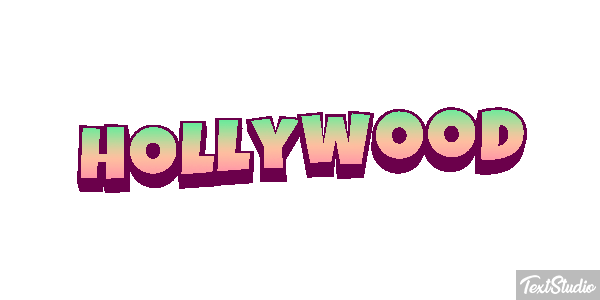 Hollywood Effetto testo