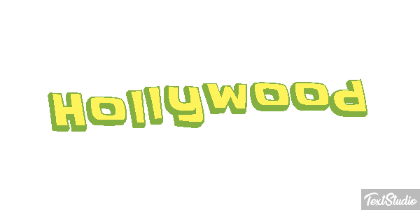 Hollywood Effetto testo