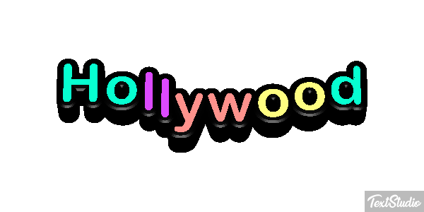 Hollywood Effetto testo