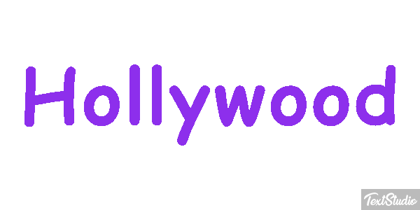 Hollywood Effetto testo