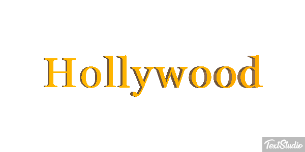 Hollywood Effetto testo