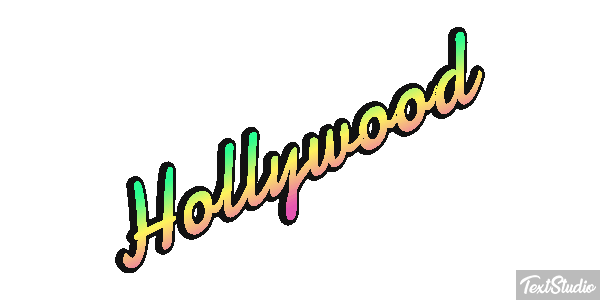 Hollywood Effetto testo