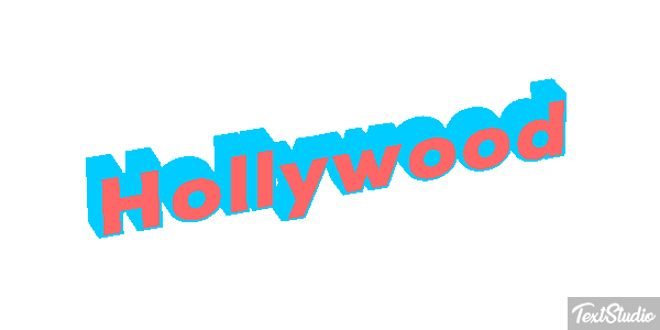 Hollywood Effetto testo