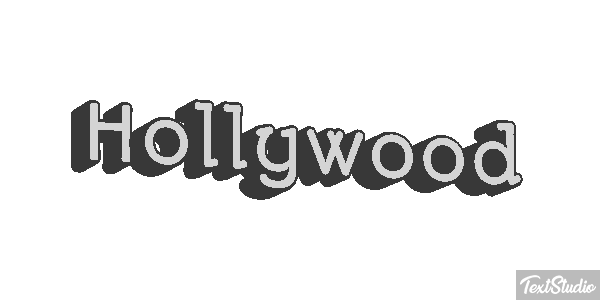 Hollywood Effetto testo