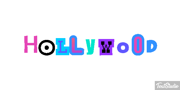 Hollywood Effetto testo