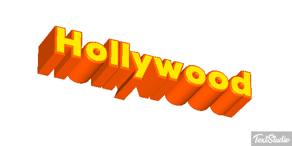 Hollywood Effetto testo