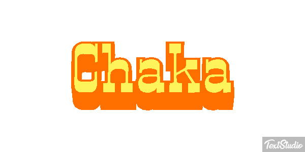 Chaka Text effect
