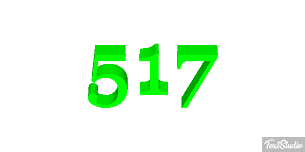 517 Text effect