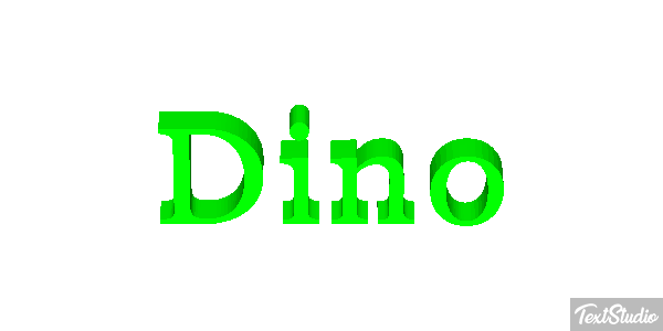 Dino Effetto testo