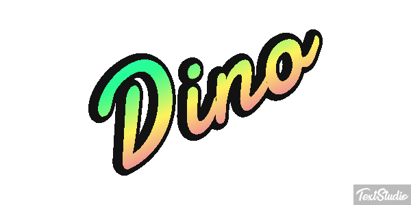 Dino Effetto testo