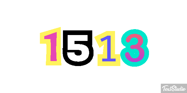 1513 Text effect