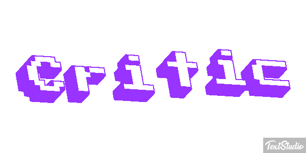 Critic Text effect