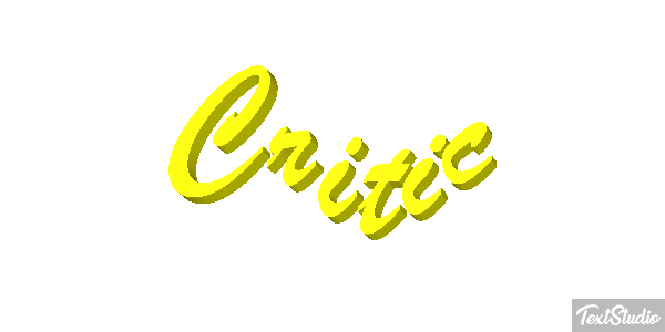 Critic Text effect