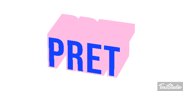 Prêt Текстовый эффект