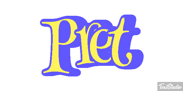 Prêt Текстовый эффект
