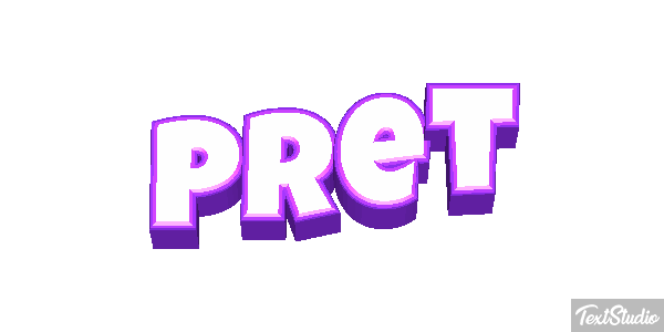 Prêt Текстовый эффект