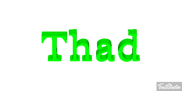 Thad Texteffekt