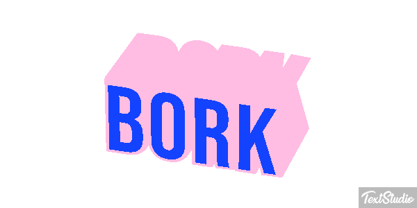 Bork Tekst effect