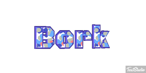 Bork Tekst effect