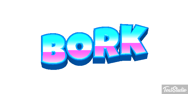 Bork Tekst effect
