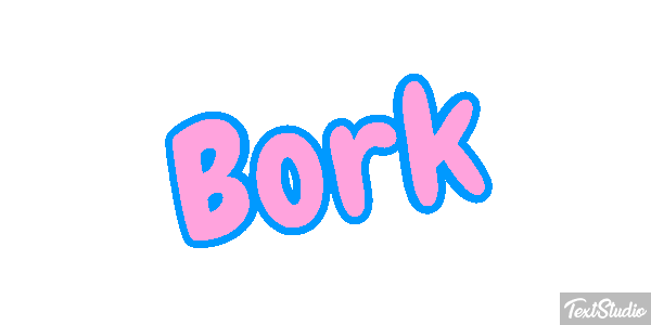 Bork Tekst effect