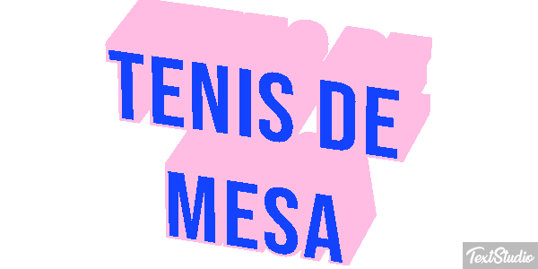 Ténis de mesa Efeito do texto