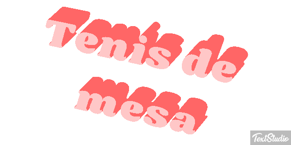 Ténis de mesa Efeito do texto