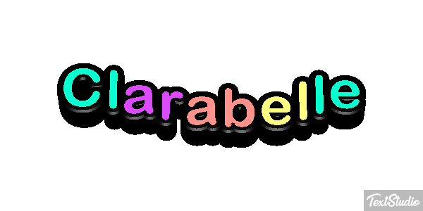 Clarabelle Efecto de texto