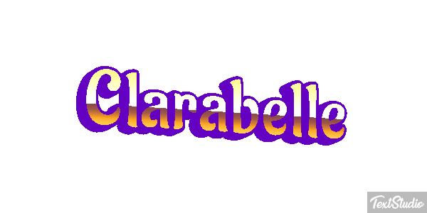Clarabelle Efecto de texto