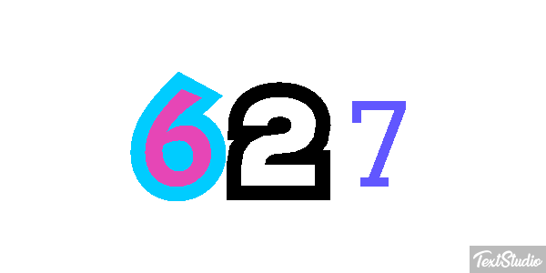 627 Текстовый эффект