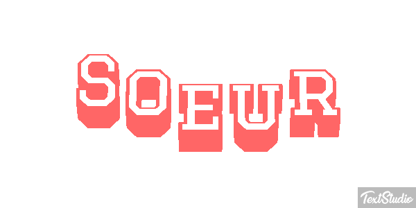 Soeur Text effect