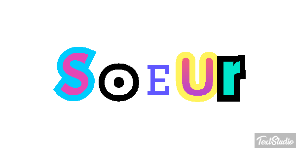 Soeur Text effect