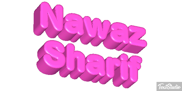 Nawaz Sharif Efecto de texto