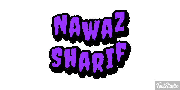 Nawaz Sharif Efecto de texto
