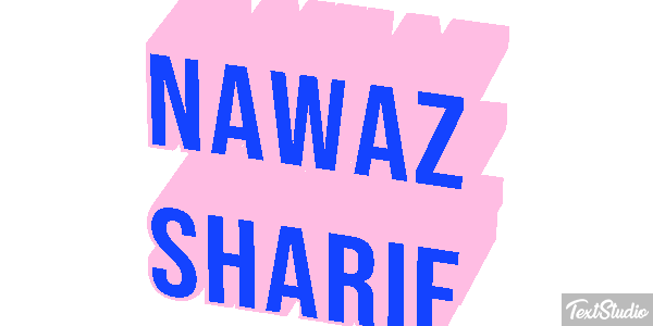 Nawaz Sharif Efecto de texto
