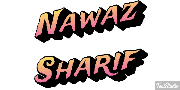 Nawaz Sharif Efecto de texto