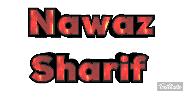 Nawaz Sharif Efecto de texto