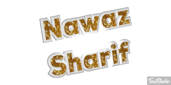 Nawaz Sharif Efecto de texto