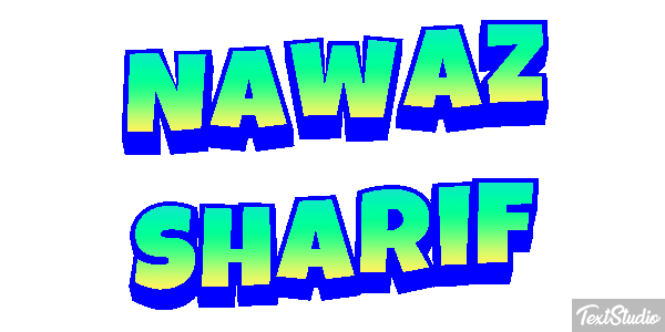 Nawaz Sharif Efecto de texto