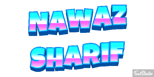 Nawaz Sharif Efecto de texto