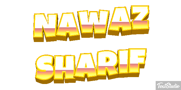 Nawaz Sharif Efecto de texto