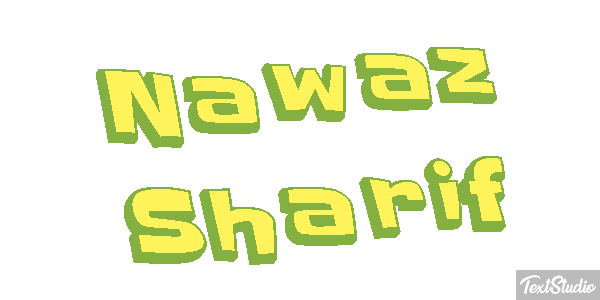 Nawaz Sharif Efecto de texto