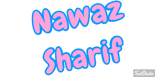 Nawaz Sharif Efecto de texto