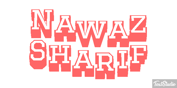 Nawaz Sharif Efecto de texto