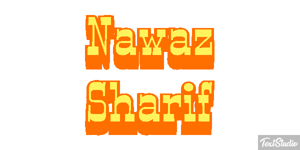 Nawaz Sharif Efecto de texto