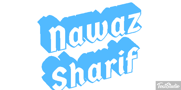 Nawaz Sharif Efecto de texto